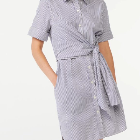 Free Assembly Dresses & Skirts - FINAL PRICE Free Assembly Women's Wrap Shirt Dress with Short Sleeves Size